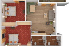 Grundriss Hotelsuite D 1