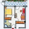 Photo of apartment/2 bedrooms/shower, WC