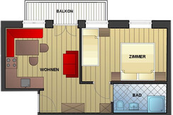 floor plan - apartment Nest