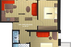 floor plan - apartment Kreuzkogel