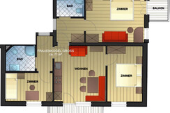 floor plan - apartment Frauenkogel gross