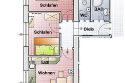 Appartement A1, Skizze