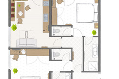 Ferienwohnung A, Skizze