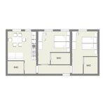 Photo of Apartment, separate toilet and shower/bathtub, 2 bed rooms
