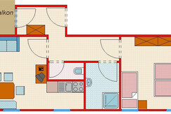 Appartement Narzisse - Skizze