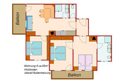 Appartement Sonnenblume - Skizze