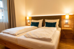 Schlafzimmer Ferienwohnung die Unterbergerin