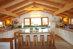 Kitchen with bar