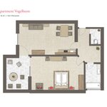 Photo of Apartment, shower or bath, toilet, balcony