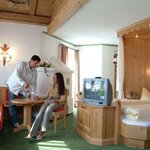 Photo of suite with shower, bath tube