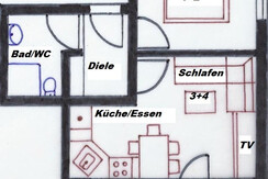 Grundriss B im Erd-/Obergeschoss
