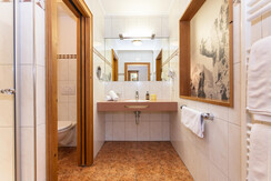 Badezimmer im Zimmer Deluxe