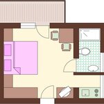 Photo of ap/combined living-bed-room/shower, WC | © Haus Lafenthaler