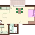 Photo of ap./combined living-bed-room/shower, WC | © Haus Lafenthaler