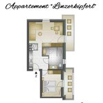 Photo of Appartement, douche en bad, WC, 1 slaapkamer