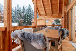 Balkon im Winter