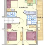Photo of Apartment, separate toilet and shower/bathtub, 2 bed rooms