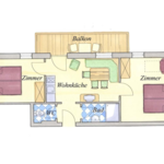 Photo of Studio, separate toilet and shower/bathtub, 2 bed rooms