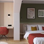 Photo of Double room, shower or bath, toilet, facing the mountains