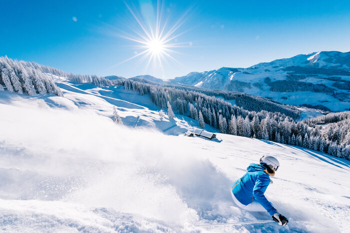 Deep powder runs in the beautiful landscapes of Ski amadé