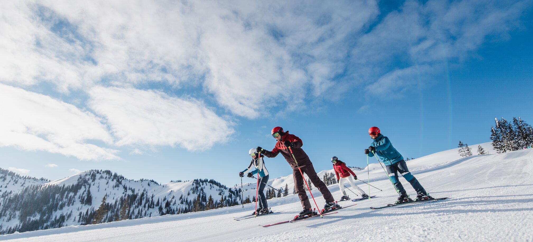 Fun and great conditions on the perfectly groomed slopes in Ski amadé